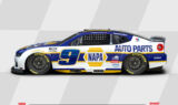 Chase Elliott will run this 2026 NAPA Auto Parts Chevy paint scheme in the NASCAR Cup Series | Images