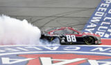 Bowman, No. 88 team celebrates commanding Fontana win