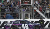 Cue the confetti! Check out Bowman's Martinsville celebration