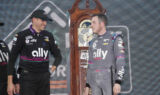 Cue the confetti! Check out Bowman's Martinsville celebration