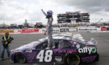 Bowman's win celebration at Pocono in photos