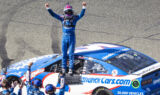 Back-to-back winner: Check out Larson's Sonoma celebration