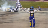 Concrete king: Elliott celebrates Music City win