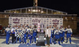 Concrete king: Elliott celebrates Music City win