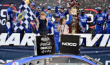 See Larson, family, No. 5 team celebrate around the clock