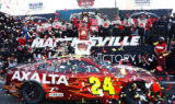 Scenes from Byron's victory at Martinsville