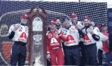 Scenes from Byron's victory at Martinsville