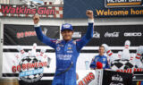 Check out Larson's momentous Watkins Glen celebration!