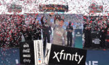Cue the confetti! Check out Bowman's Martinsville celebration