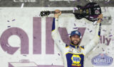 Concrete king: Elliott celebrates Music City win