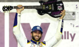 Concrete king: Elliott celebrates Music City win