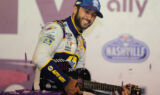 Concrete king: Elliott celebrates Music City win