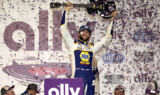 Concrete king: Elliott celebrates Music City win
