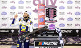 Concrete king: Elliott celebrates Music City win
