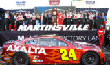 Scenes from Byron's victory at Martinsville
