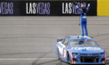 Look: Larson hits the jackpot in Las Vegas