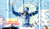 Photos: Inside Larson's victory celebration at Fontana