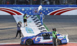 Photos: Inside Larson's victory celebration at Fontana