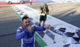 Photos: Inside Larson's victory celebration at Fontana